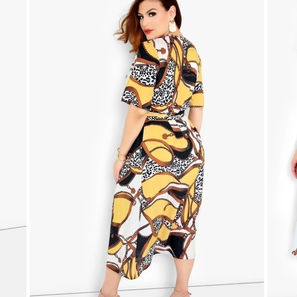 Rebdolls Wrap dress maxi style great 4 SPRING !  A